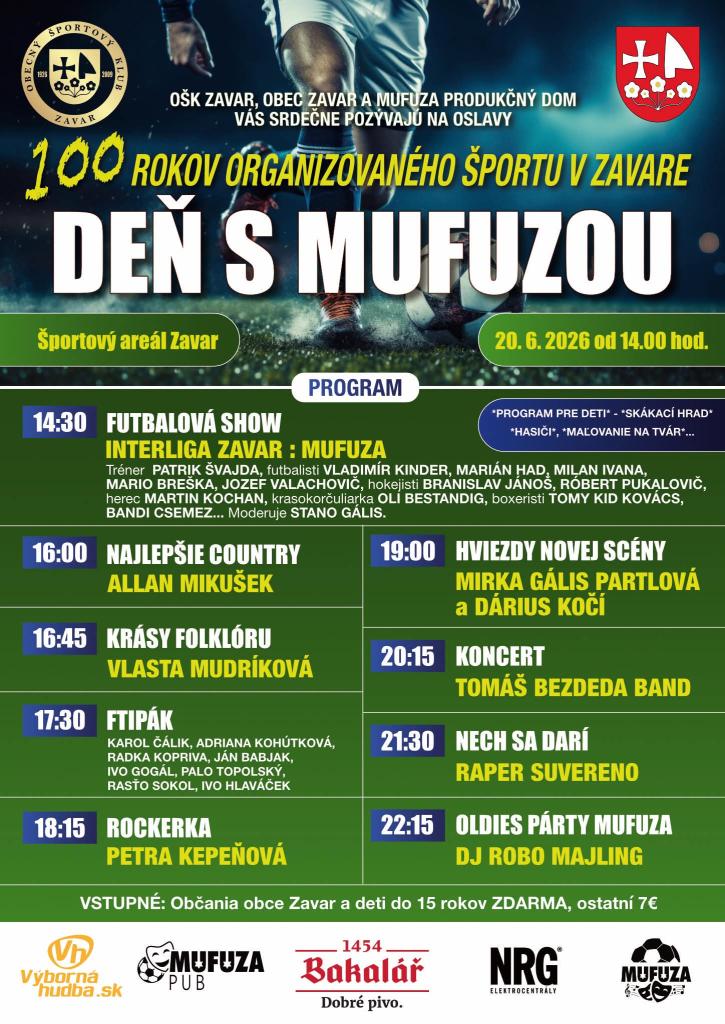 100 rokov organizovaného športu v Zavare