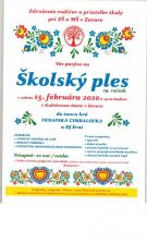 Školský ples -15.2.2020-pozvánka